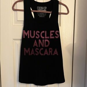 Chin Up Apparel Black and Pink Tank Top